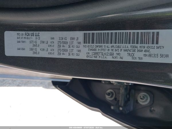 2020 RAM 1500 LONE STAR  4X2 5'7 BOX