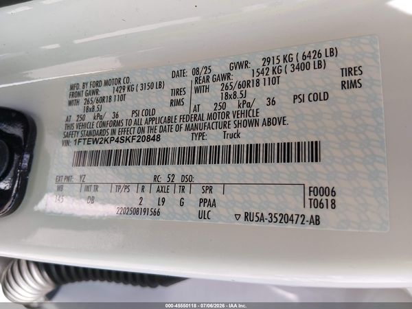 2025 FORD F-150 STX