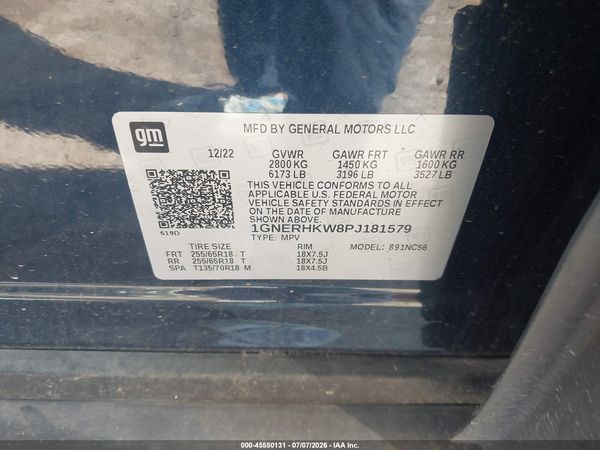 2023 CHEVROLET TRAVERSE FWD LT LEATHER — I9