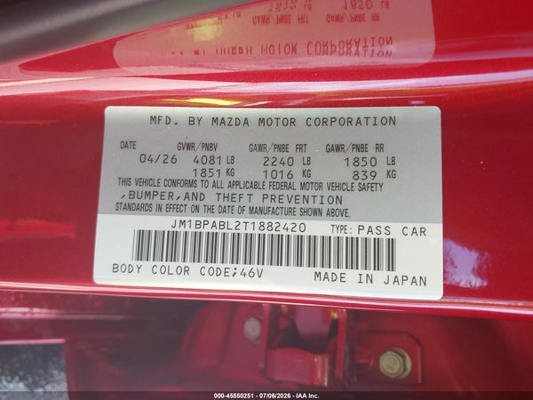 2026 MAZDA MAZDA3 2.5 S SELECT SPORT