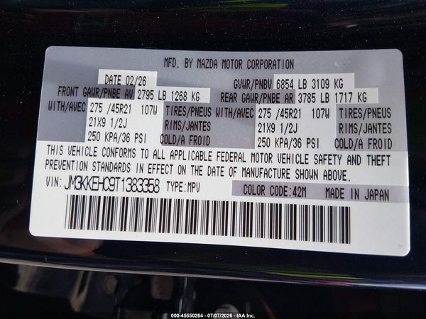 2026 MAZDA CX-90 3.3 TURBO S PREMIUM PLUS