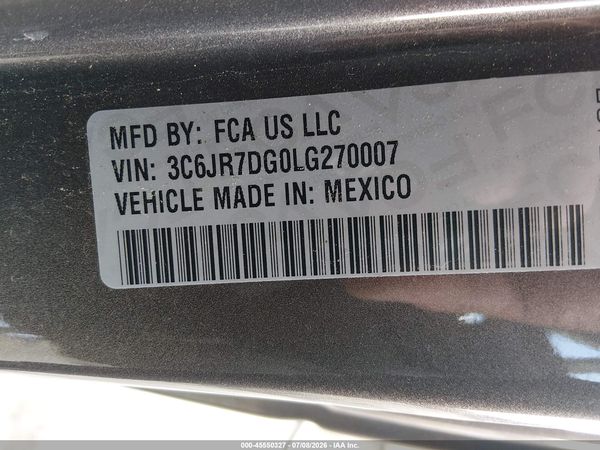 2020 RAM 1500 CLASSIC TRADESMAN  4X4 8' BOX