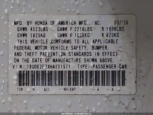 2017 ACURA ILX