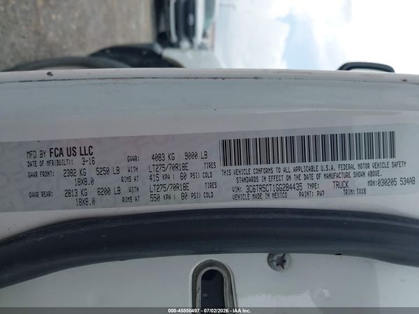 2016 RAM 2500 TRADESMAN