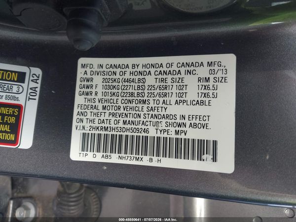 2013 HONDA CR-V EX