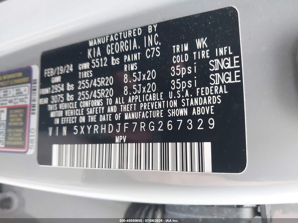 2024 KIA SORENTO X-LINE EX