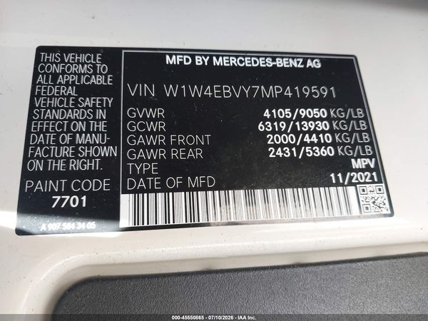 2021 MERCEDES-BENZ SPRINTER 2500 STANDARD ROOF V6
