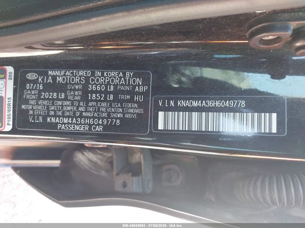 2017 KIA RIO LX