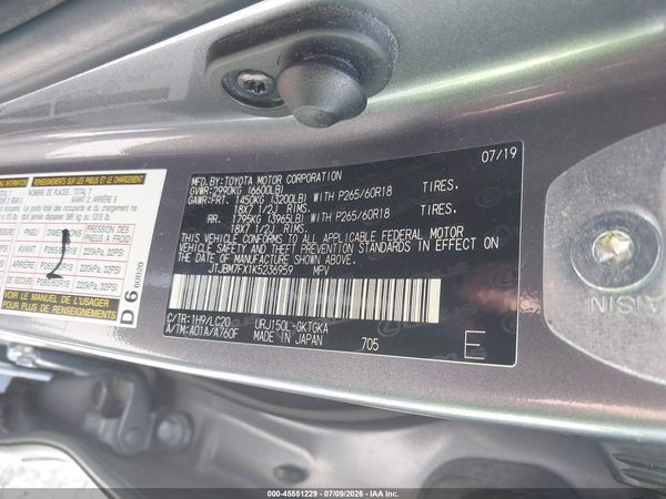 2019 LEXUS GX 460 PREMIUM