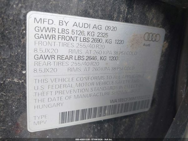 2021 AUDI Q3