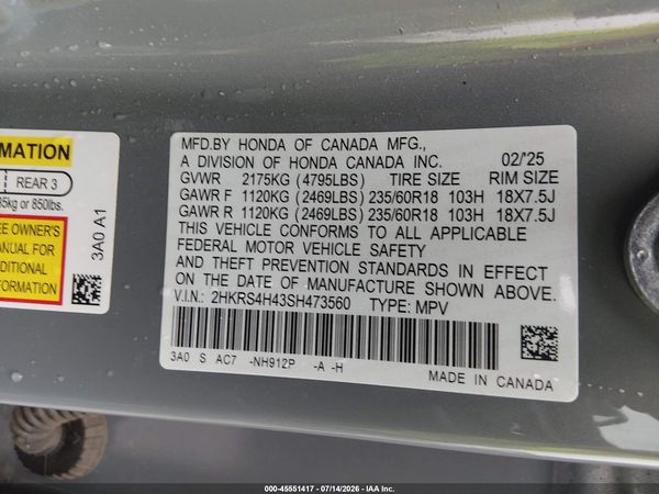 2025 HONDA CR-V EX AWD