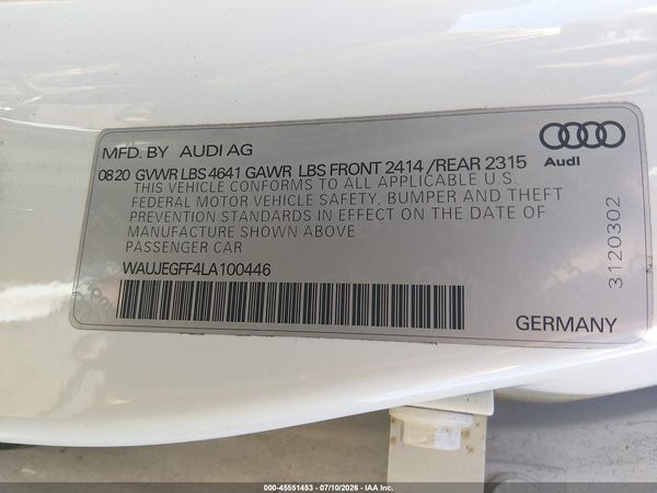 2020 AUDI A3