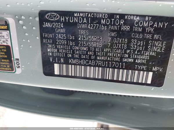 2024 HYUNDAI KONA SEL