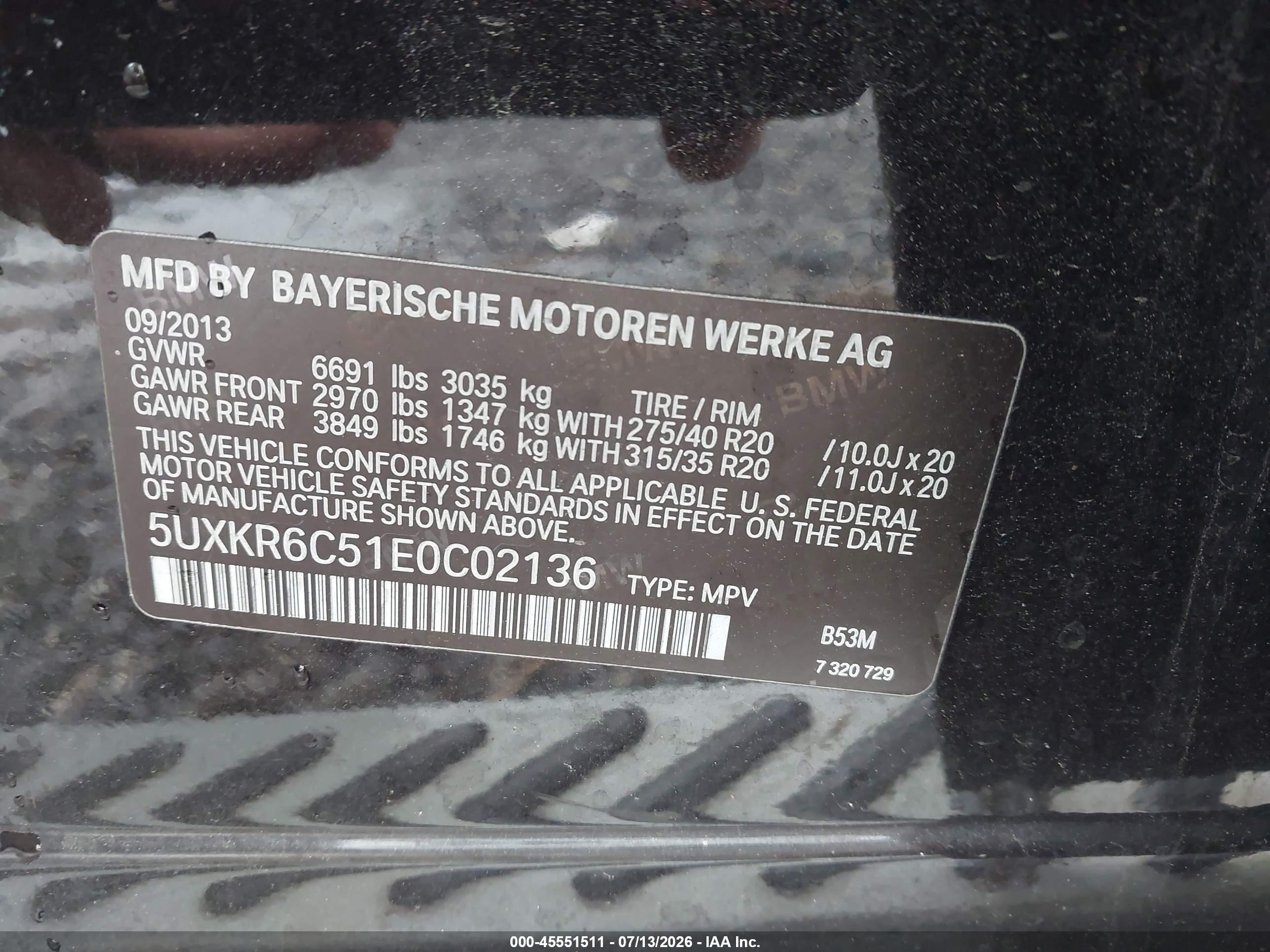 2014 BMW X5 XDRIVE50I
