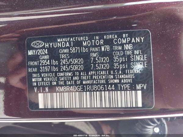 2024 HYUNDAI PALISADE SEL