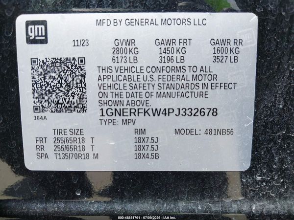 2023 CHEVROLET TRAVERSE FWD LS — I9