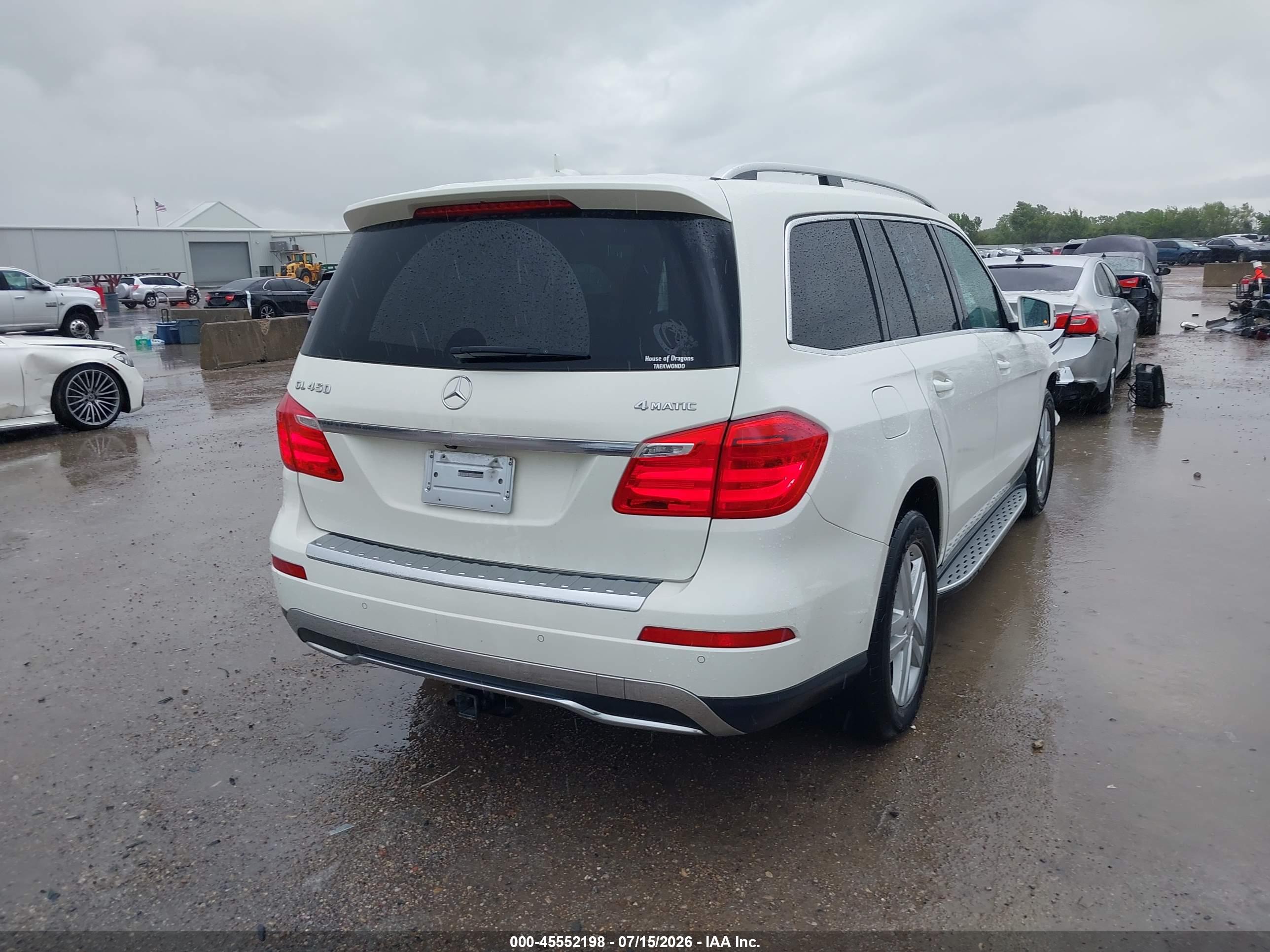 2013 MERCEDES-BENZ GL 450 4MATIC