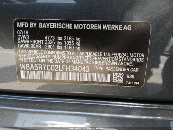 2020 BMW 330I XDRIVE
