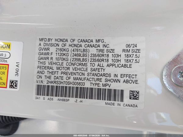 2025 HONDA CR-V EX-L 2WD