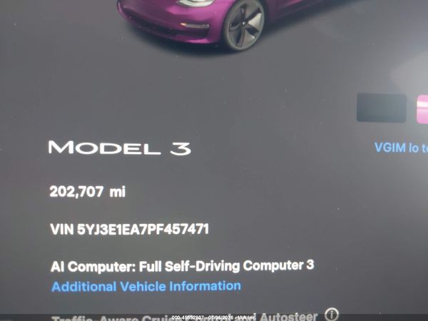 2023 TESLA MODEL 3 REAR-WHEEL DRIVE