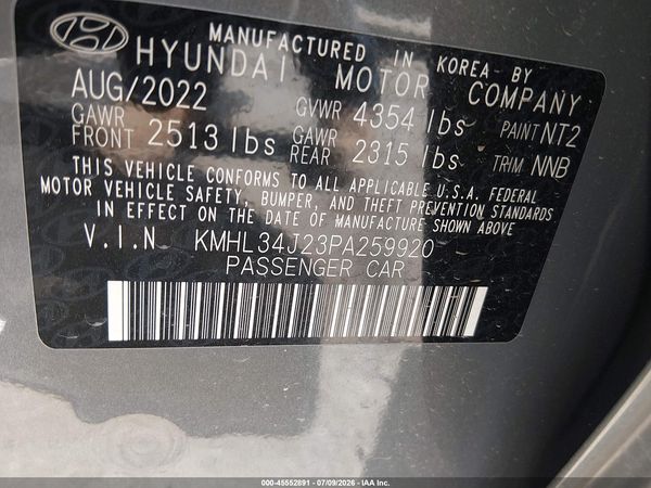 2023 HYUNDAI SONATA LIMITED