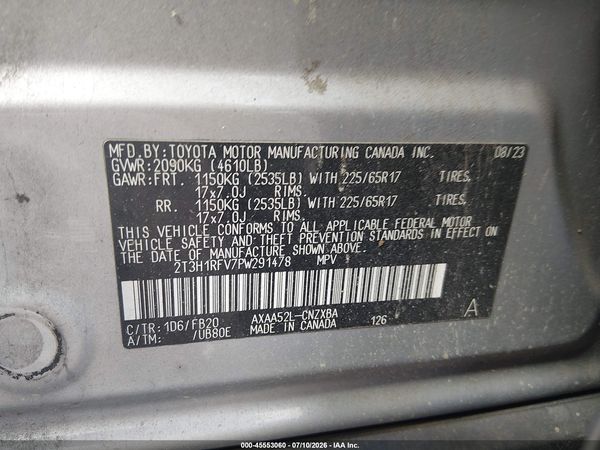 2023 TOYOTA RAV4 LE