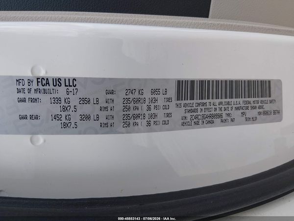 2017 CHRYSLER PACIFICA TOURING-L