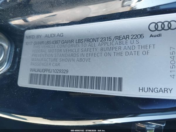 2018 AUDI A3