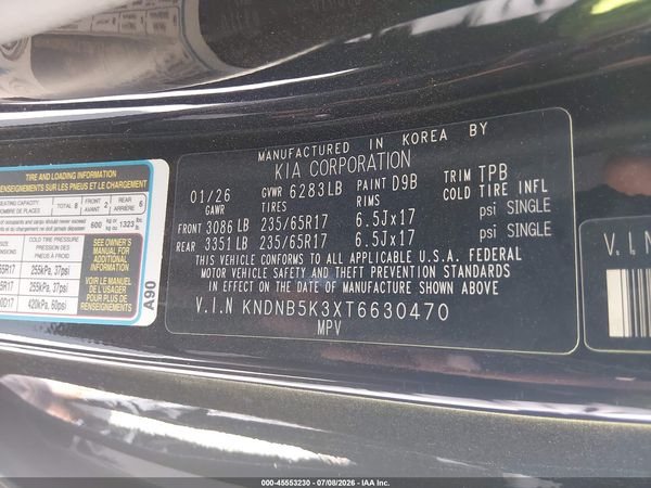 2026 KIA CARNIVAL MPV LXS