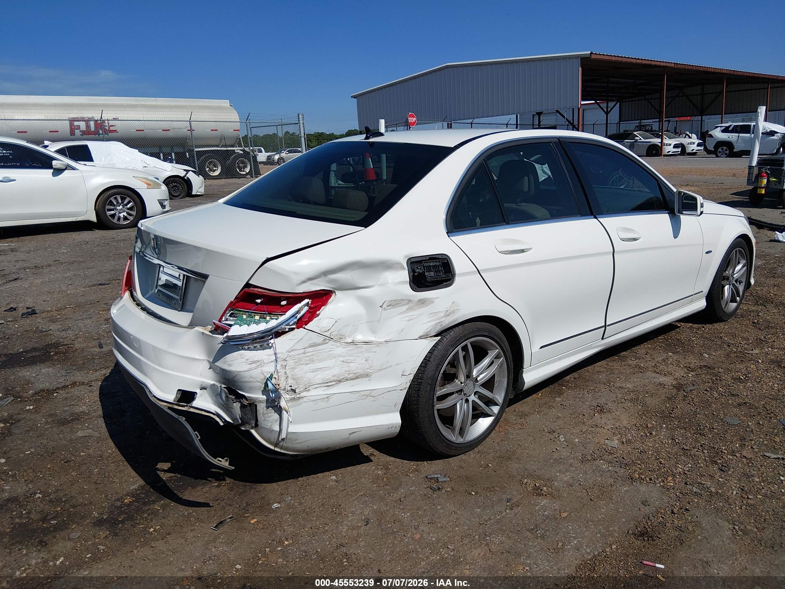 2012 MERCEDES-BENZ C 250 C250