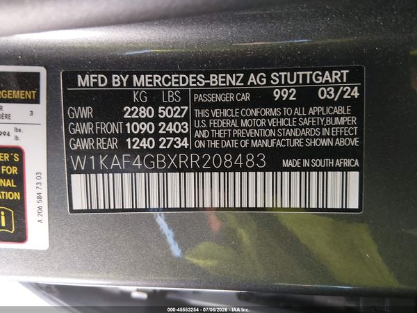 2024 MERCEDES-BENZ C 300 C300
