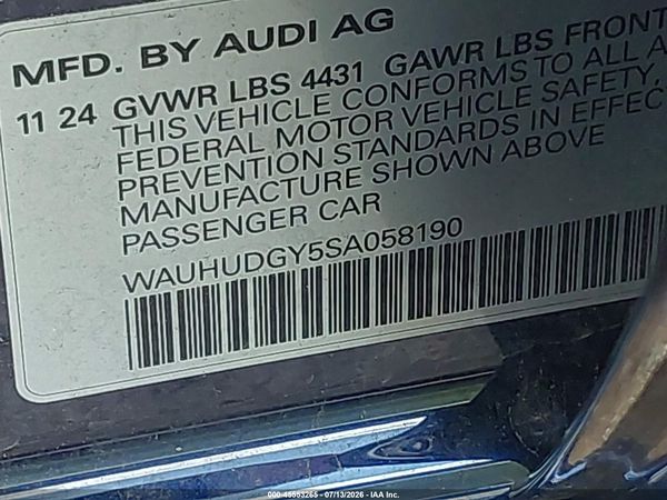 2025 AUDI A3