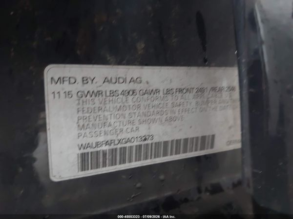 2016 AUDI A4 PREMIUM