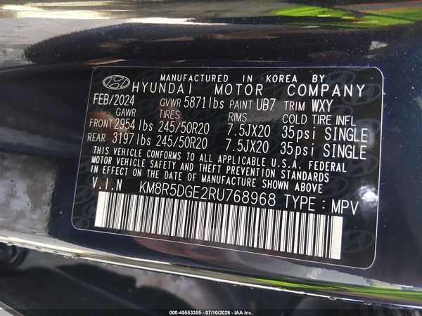 2024 HYUNDAI PALISADE LIMITED