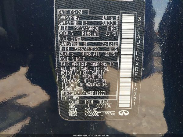 2024 INFINITI QX50 SPORT