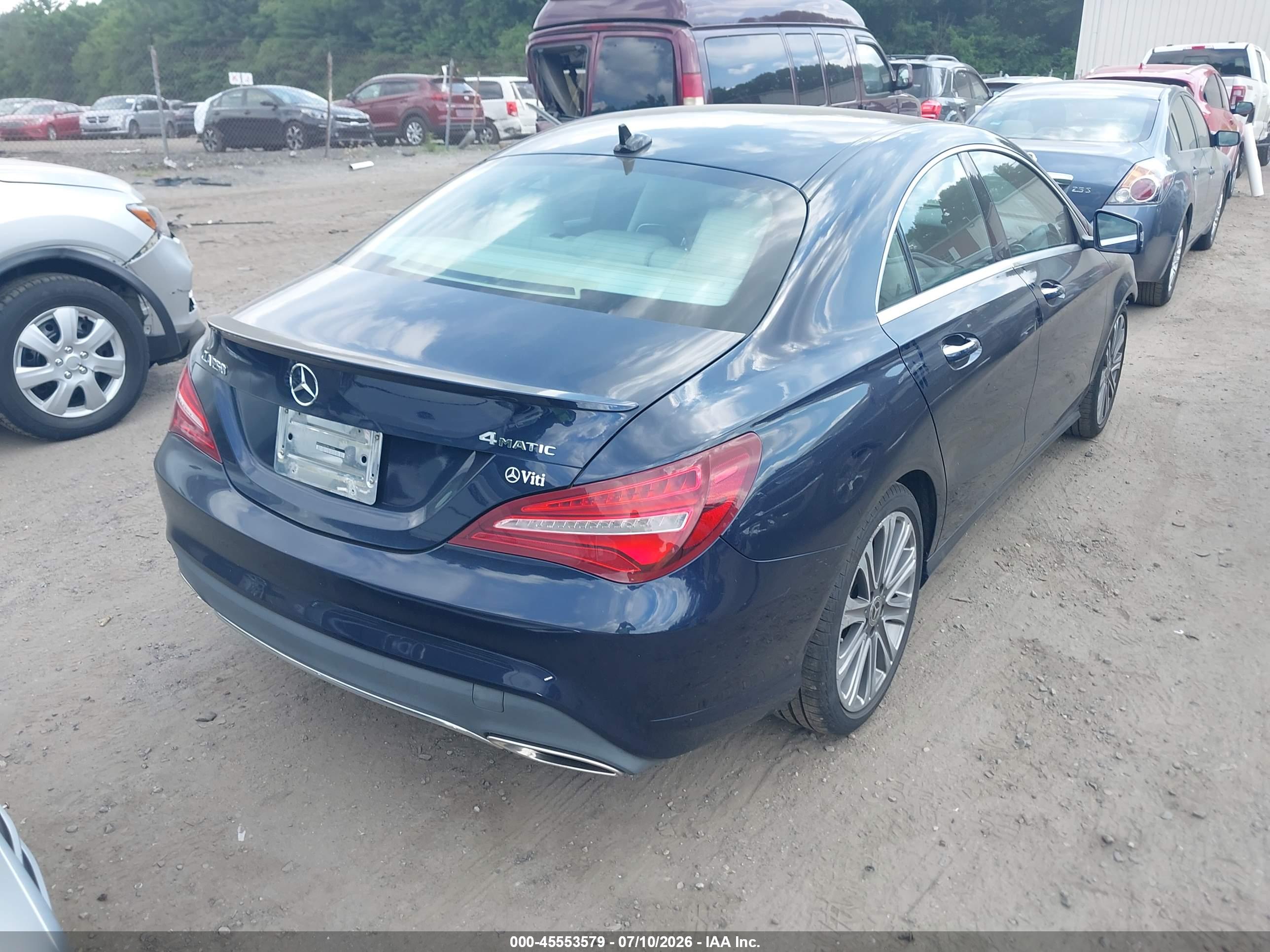 2018 MERCEDES-BENZ CLA 250 4MATIC