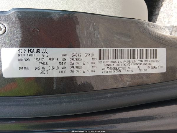 2018 DODGE GRAND CARAVAN SE