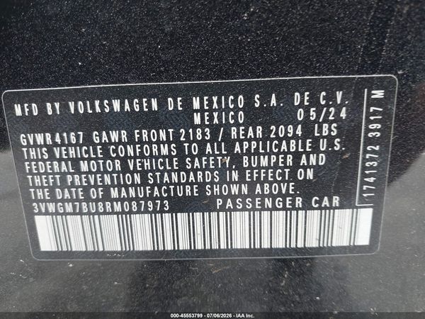 2024 VOLKSWAGEN JETTA 1.5T SEL — I9