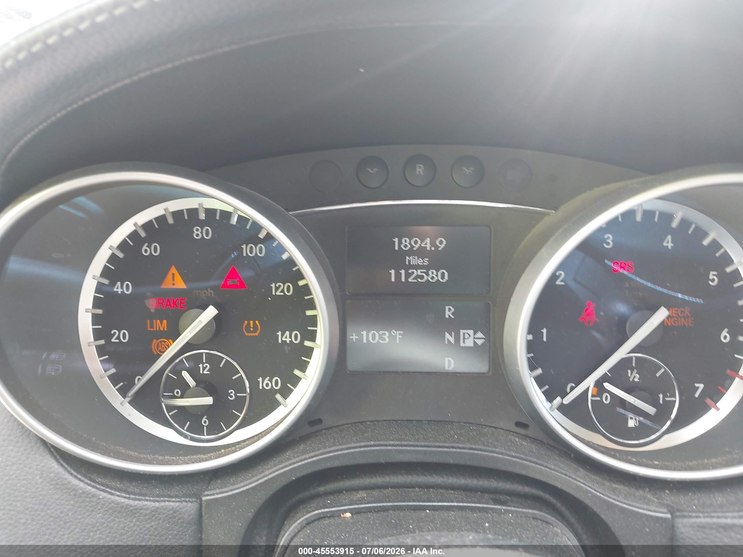 2011 MERCEDES-BENZ GL 450 GL450 4-MATIC
