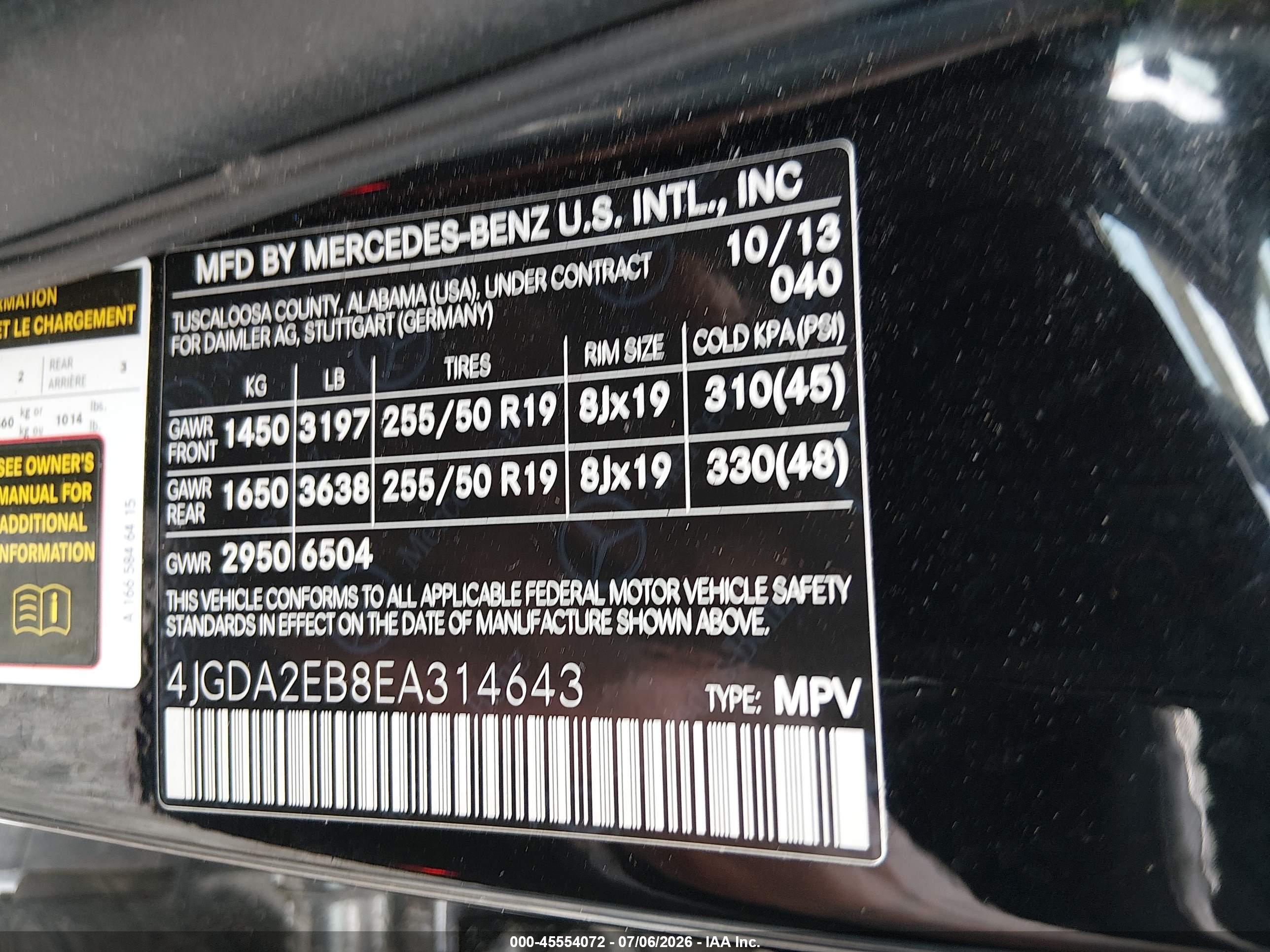 2014 MERCEDES-BENZ ML 350 BLUETEC 4MATIC