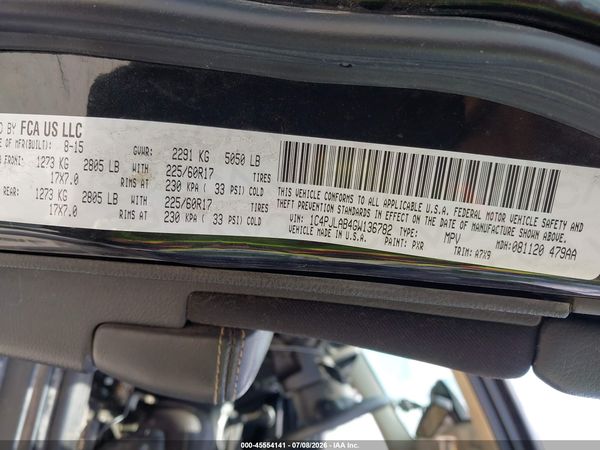 2016 JEEP CHEROKEE SPORT