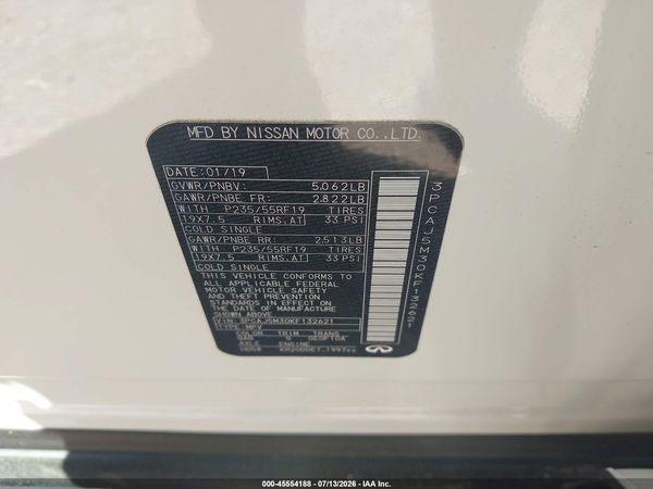 2019 INFINITI QX50 LUXE