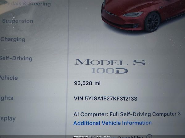 2019 TESLA MODEL S
