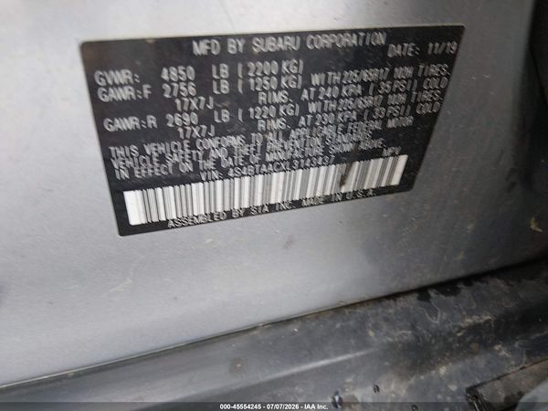 2020 SUBARU OUTBACK Base