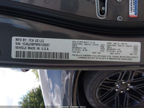 2024 JEEP WAGONEER SERIES II CARBIDE 4X4