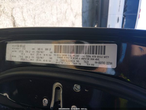 2018 RAM 1500 TRADESMAN  4X2 6'4 BOX