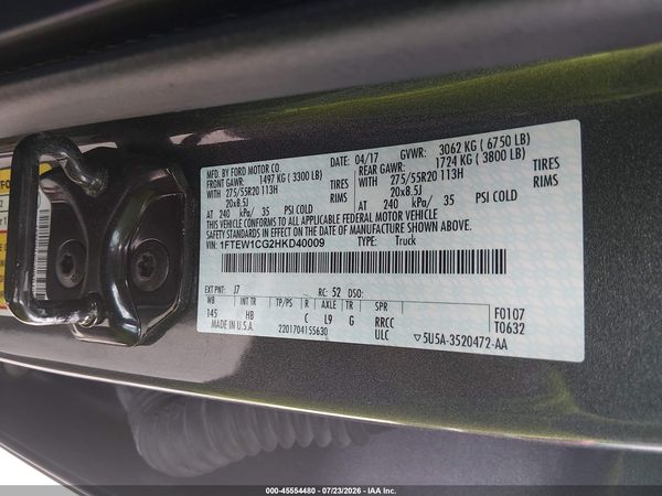 2017 FORD F-150 LARIAT