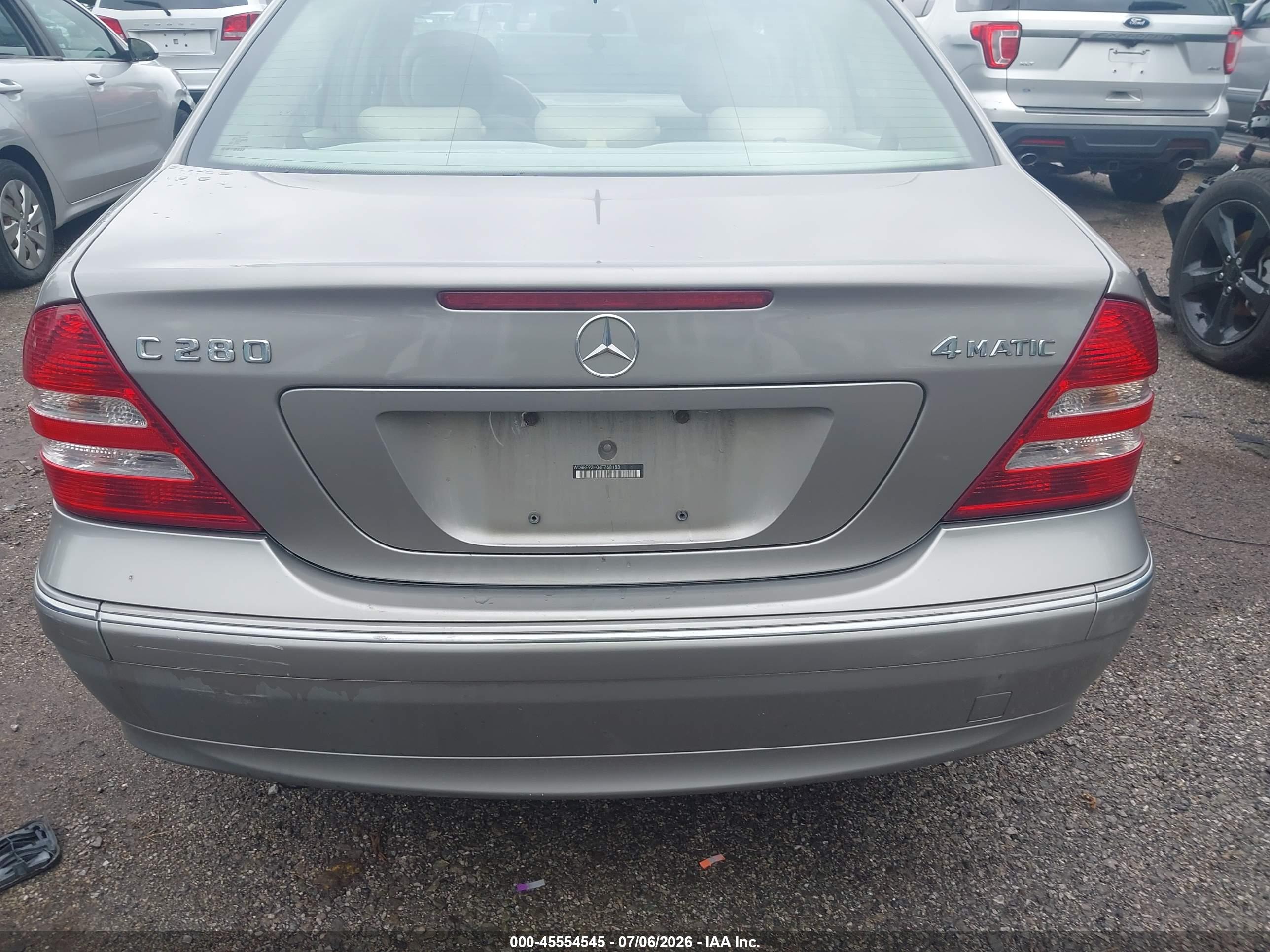 2006 MERCEDES-BENZ C 280 C280 4 MATIC