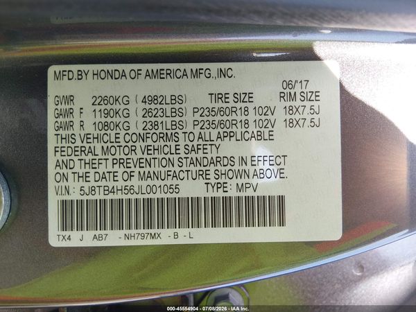 2018 ACURA RDX