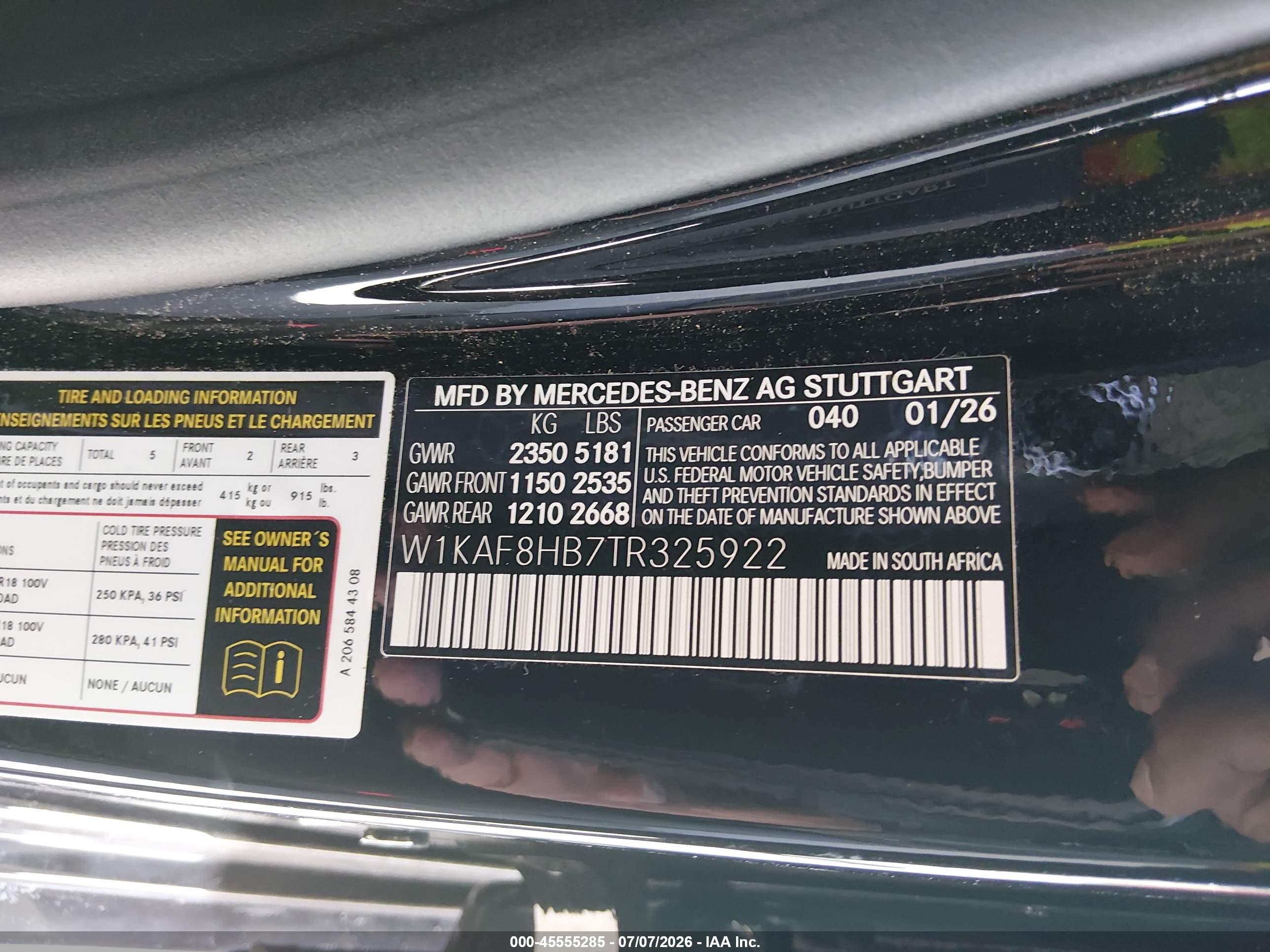 2026 MERCEDES-BENZ AMG C 43 4MATIC